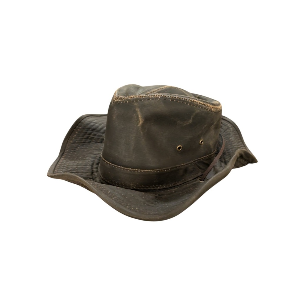 Dorfman-Pacific Boondocks Weathered Cotton Outback Cowboy Hat Large